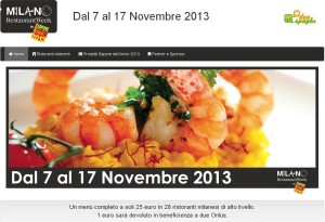 Milano Restaurant Week 2013