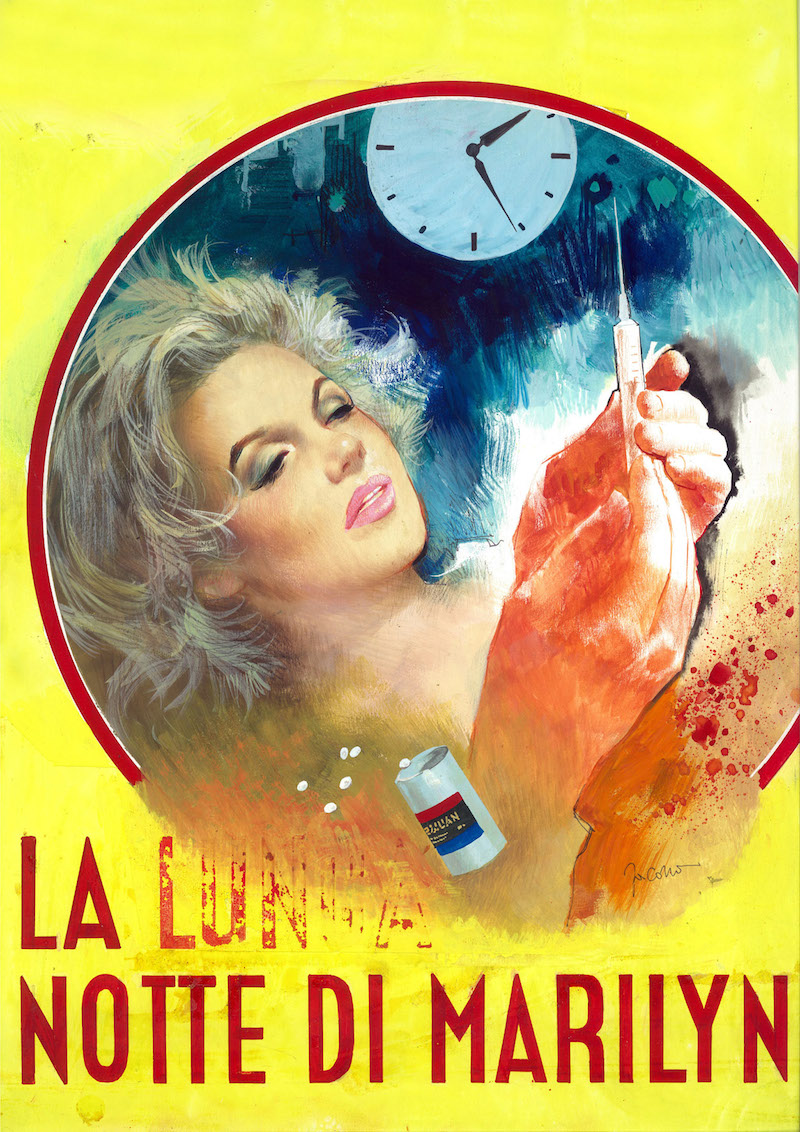 Copertina di Carlo Jacono per il giallo La lunga notte Marilyn | Milano